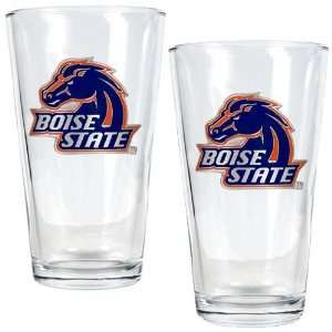  Boise State Broncos 2pc Pint Ale Glass Set Sports 