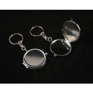 Blank Metal Keychain Picture Holder Circle Case Pack 60 