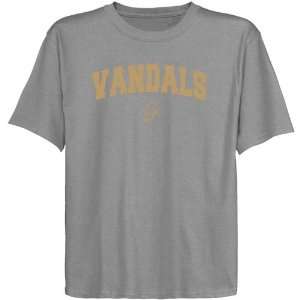  NCAA Idaho Vandals Youth Ash Logo Arch T shirt  Sports 