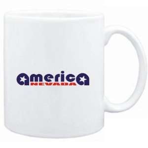  Mug White  A MERICA Nevada  Usa States Sports 