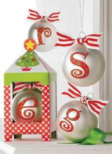 Mud Pie Initial Personalized Christmas Ornament 718540084380  