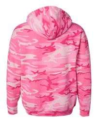 Womens Camouflage Camo Hooded Sweatshirt Hoodie PINK WOODLAND S M L 