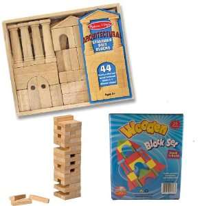  Melissa & Doug Architectural Unit Block Set with Stack N 