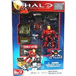  Halo Wars Mega Bloks Exclusive Mini Figure Set #1 Red 