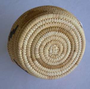 inch Papago 1940 carrying handle basket made by Ruth Amtone at Geawl 