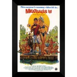  Meatballs 3 27x40 FRAMED Movie Poster   Style A   1987 