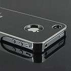   Metal Aluminum/Chrom​e Hard Case Cover For Apple Iphone 4S 4 4G BL