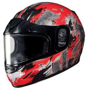    HJC CL Y Katzilla Youth Snowmobile Helmet Red MC1 Automotive