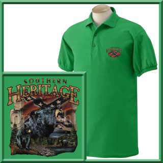 Irish green polo shirts are only available in S 2X.