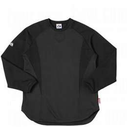Majestic Youth Therma Base BLACK FLeece Long SLeeve Pullover MLB Size 