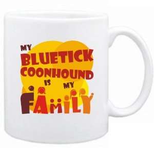  New  My Bluetick Coonhound Is My Family  Mug Dog