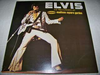 ELVIS PRESLEY / AS RECORDED AT MADISON SQUARE GARDEN LP  