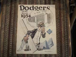 1954 BROOKLYN DODGERS BASEBALL YEARBOOK  