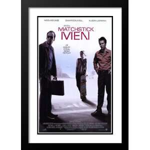 Matchstick Men 32x45 Framed and Double Matted Movie Poster   Style A 