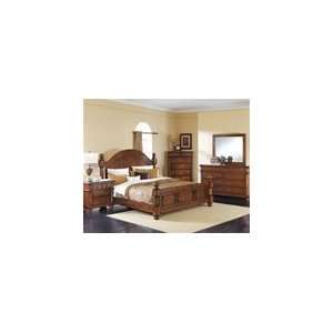  Augusta 6 Piece Bedroom Suite in Warm Pine Finish by Crown 