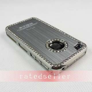 Premium Bling Diamond Rhinestone Hard Case Cover For iPhone 4 4S 4G 
