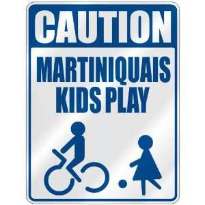   CAUTION MARTINIQUAIS KIDS PLAY  PARKING SIGN MARTINIQUE 