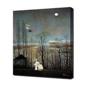 Rousseau Carnival Evening   Canvas Art   Framed Size 20x30   Ready 