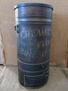 HUGE Vintage 1800s Cream City Flour Sifter Bin 10 Gal? RARE Antique 