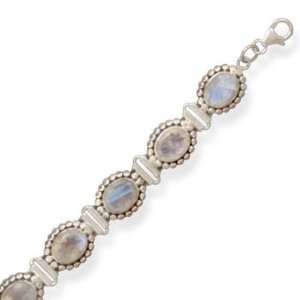  8 Rainbow Moonstone Bracelet Jewelry
