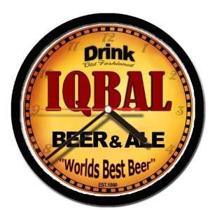  IQBAL beer and ale cerveza wall clock 