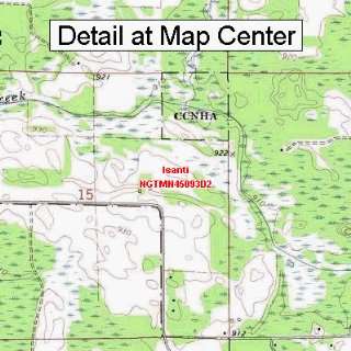 USGS Topographic Quadrangle Map   Isanti, Minnesota (Folded/Waterproof 