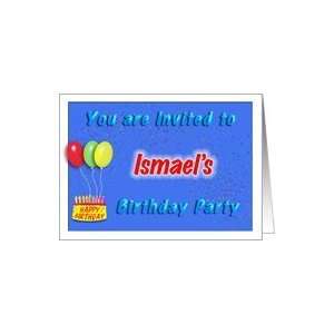  Ismaels Birthday, Invitation to the Party Card Toys 