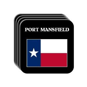  US State Flag   PORT MANSFIELD, Texas (TX) Set of 4 Mini 