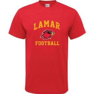  Lamar Cardinals Red Youth Football Arch T Shirt Sports 