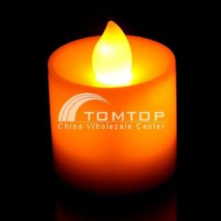 LIGHT FLAMELESS LED CANDLES TEA CANDLES FLICKER Yellow  