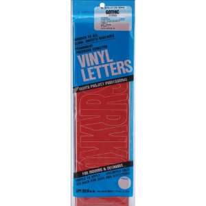  Permanent Adhesive Vinyl Letters 4 Gothic Red Arts 