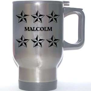  Personal Name Gift   MALCOLM Stainless Steel Mug (black 