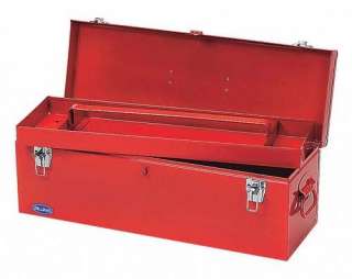 JH WILLIAMS 26 FLAT TOP TOOLBOX WITH THREE COMPARTMENT TRAY, #TB 