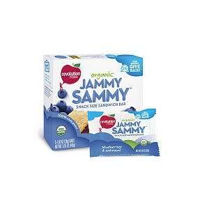 Revolution Foods Jammy Sammy   Blueberries & Oatmeal  