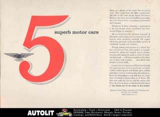1956 Jaguar XK140 Mark VII 2.4 Litre Sales Brochure  