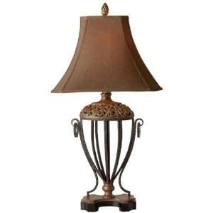  Jenelle Iron Red Table Lamp