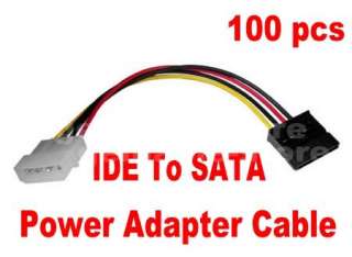 100 pcs IDE to Serial ATA SATA HDD Power Adapter Cable New  