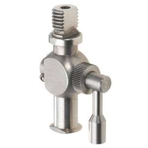 Luer Connector   Stainless Steel 304 Luer Stopcock, with .85 Through 
