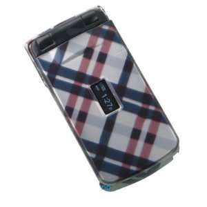  Crystal Hard Brown Black Cover with Checkered Design Case 