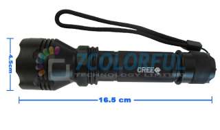 CREE Rechargeable K8 500LM Lumen LED Flashlight Torch Lamp+18650 