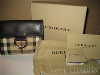 BURBERRY Haymarket Check Bifold Wallet NEW IN BOX~ITALY  