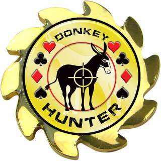 Donkey Hunter Spinner Poker Coin Card Guard Cover  