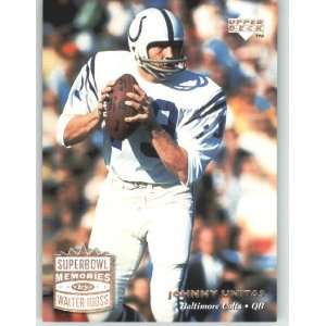   Johnny Unitas SM   Baltimore Colts (Super Bowl Memories)(Football