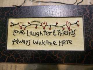Love Laughter & Friends Stitchery  