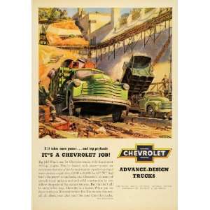  1950 Ad Chevrolet Loadmaster Engine Truck C.P. Helck 