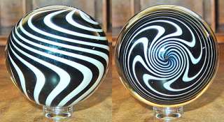 Solid Glass Large Marble. Hand Made and Signed by Fritz Lauenstein 
