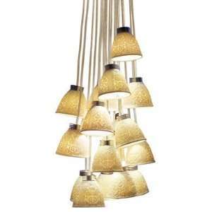  Lladro 18 Lithophane Chandelier