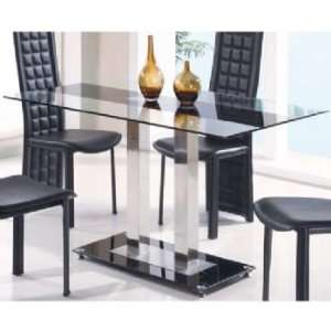 Jord Glass & Metal Dining Table   Available In 2 Color  