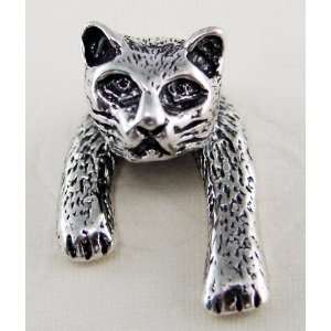 Little Kitty Cat in Sterling Silver A SINGLE EARRING Why buy a pair 