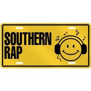   LISTEN SOUTHERN RAP  LICENSE PLATE SIGN MUSIC